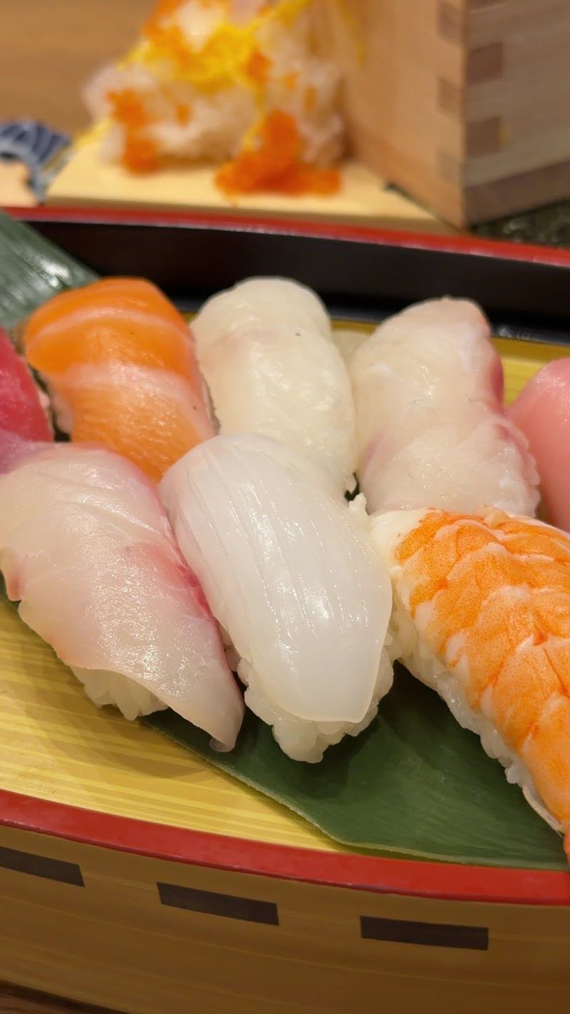 An assortment of nigiri