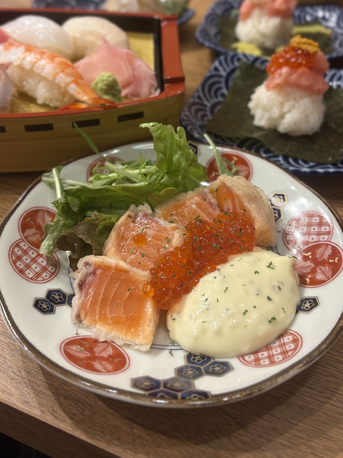 An assortment of sashimi
